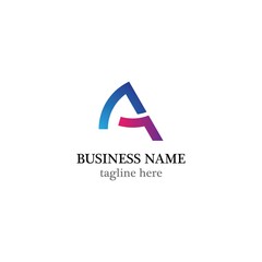 A Letter logo business template