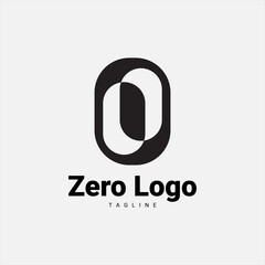 Zero logo icon design. vector
