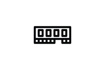 Computer Outline Icon - Memory Card