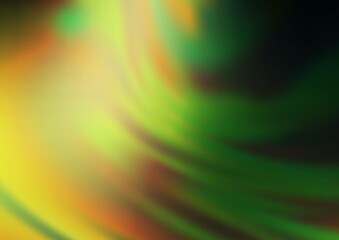 Dark Green vector abstract blurred background.