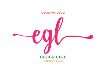 EGL font arrangement logo is simple, easy to understand and authoritativePrint