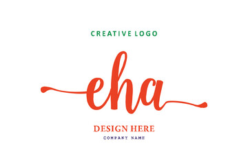 EHA font arrangement logo is simple, easy to understand and authoritativePrint