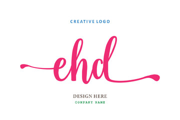 EHD font arrangement logo is simple, easy to understand and authoritativePrint
