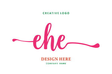 EHE font arrangement logo is simple, easy to understand and authoritativePrint