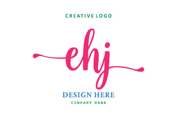 EHJ font arrangement logo is simple, easy to understand and authoritativePrint