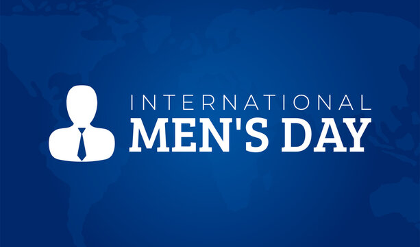 Blue International Men's Day Background Banner