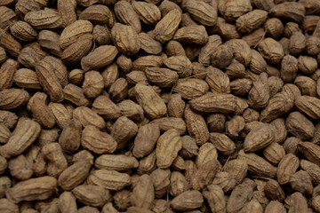 Peanut food background. Peanut shell texture