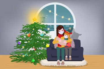 Christmas holiday and stay at home with family.
