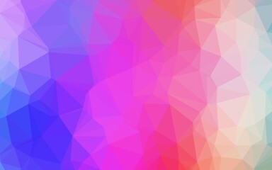 Light Multicolor, Rainbow vector polygon abstract layout.