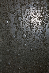 Plastic toilet glass surface with water droplets macro background fine modern art high quality prints products fifty megapixel