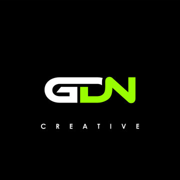 GDN Letter Initial Logo Design Template Vector Illustration