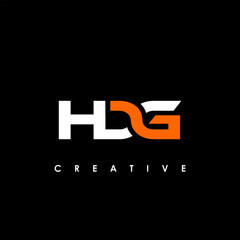 HDG Letter Initial Logo Design Template Vector Illustration