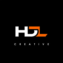 Obraz premium HDL Letter Initial Logo Design Template Vector Illustration