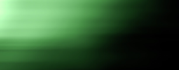 Divine green sun light shines through space . The rays beam light on the floor. Spotlight on isolated background. Stock illustration.