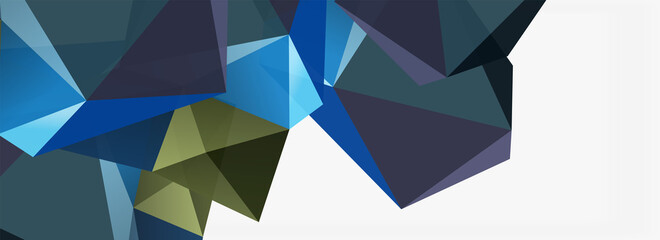 3d mosaic abstract backgrounds, low poly shape geometric design