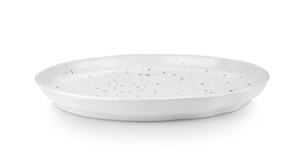 ceramic plate on white background