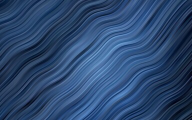 Dark BLUE vector pattern with liquid shapes.