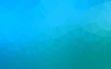 Light Blue, Green vector blurry triangle pattern.