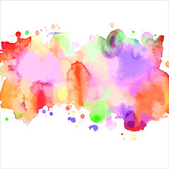 splashes of paint watercolor on white background.Vector EPS10