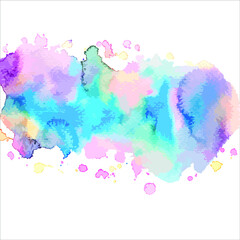 splashes of paint watercolor on white background.Vector EPS10