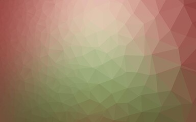 Obraz premium Light Green, Red vector abstract polygonal texture.
