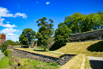 Walk on Akershus Fortress and in the streets of Oslo, Norway's capitol