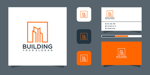 Building construction logo design