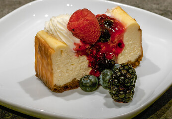 cheesecake with forest fruits