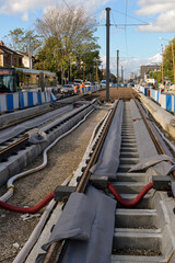 Travaux, Tram, Choisy le Roi, 94, Val de Marne