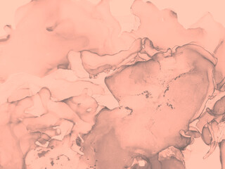Fototapeta premium Watercolor Design. Alcohol Mocha Composition.