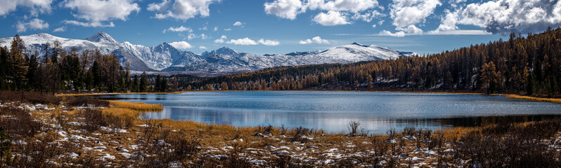 Cicely lake in autumn, Russia, Altay