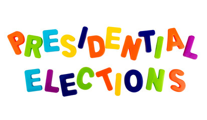 Text PRESIDENTIAL ELECTIONS on a white background