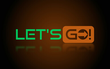 Let's go con sfondo colorato