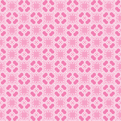 Vector seamless pattern texture background with geometric shapes, colored in pink, white colors.