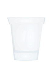 Empty water glass. vector illustration