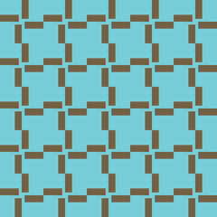 Vector seamless pattern texture background with geometric shapes, colored in blue, brown colors.