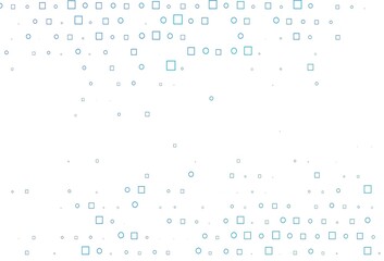 Light BLUE vector pattern with spheres, squares.