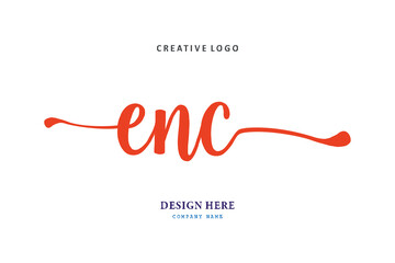 ENC lettering logo is simple, easy to understand and authoritative