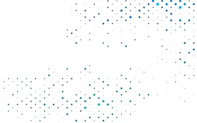 Light Blue, Green vector pattern with spheres.