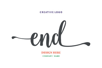 END lettering logo is simple, easy to understand and authoritative