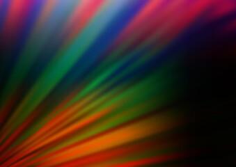 Dark Multicolor, Rainbow vector blurred background.