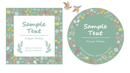 野の花フレーム　2セット