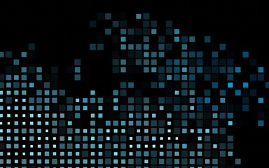 Dark BLUE vector background with rectangles.