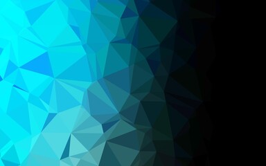 Light Blue, Green vector polygon abstract background.