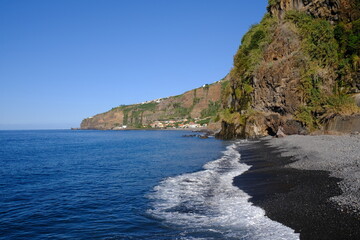 Fototapeta premium Ponta Do Sol coastline and cliffs, Madeira Island, Portugal