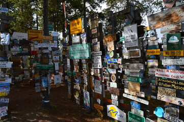 Road tripping through the beautiful landscapes of the Alaskan Highway in the Yukon territory of Northern Canada