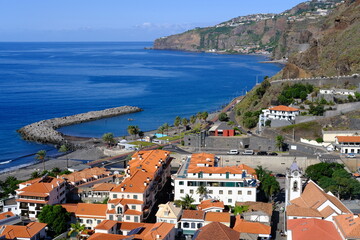 Fototapeta na wymiar Ribeira Brava seafront, Madeira Island, Portugal