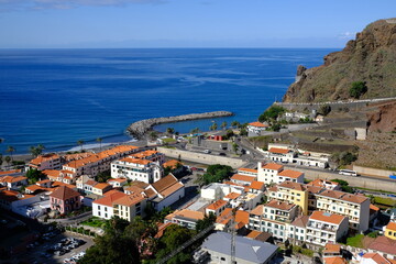 Fototapeta premium Ribeira Brava panorama, Madeira Island, Portugal