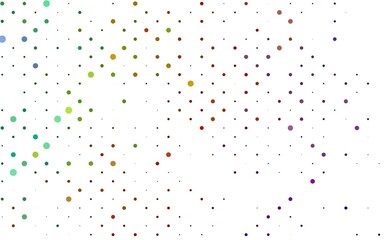 Light Multicolor, Rainbow vector backdrop with dots.
