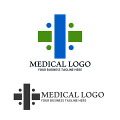 Medical health-care logo design template. Health Care Vector Logo Template. Medical pharmacy logo design.